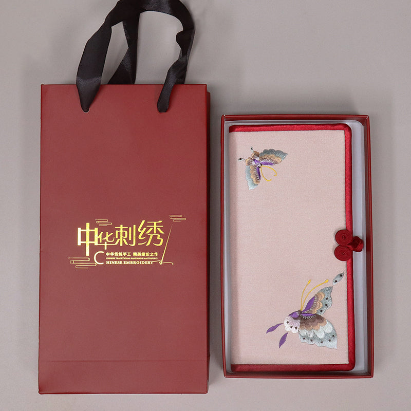 Elegant Embroidered Floral Clutch - Intricate Handmade Evening Bag