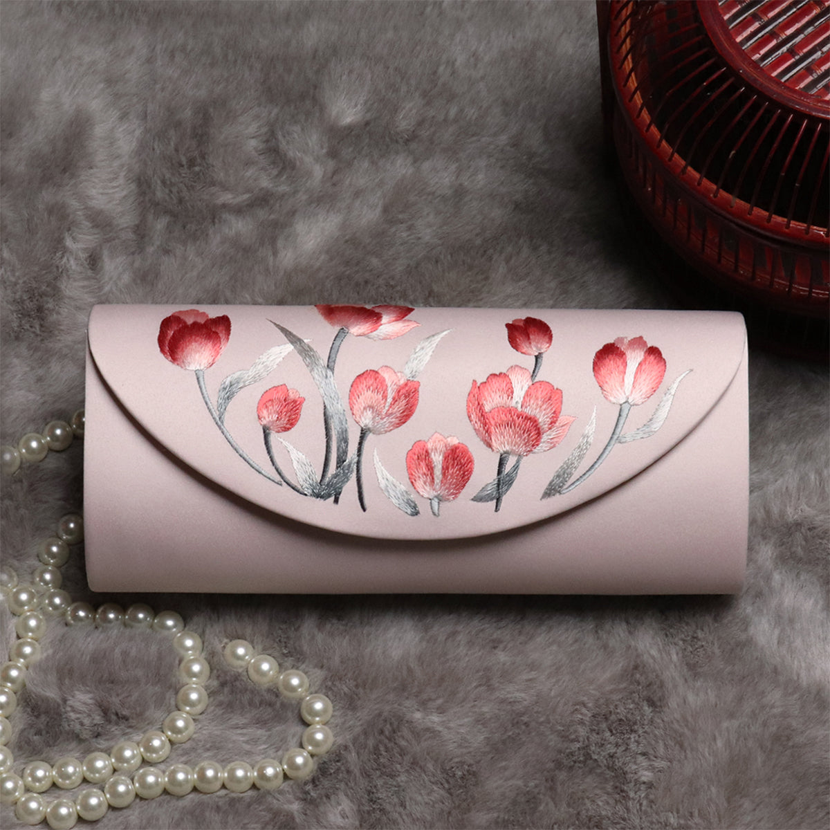 Heirloom-Grade Hand-Embroidered Clutch | Silk Brocade, Gift Ready