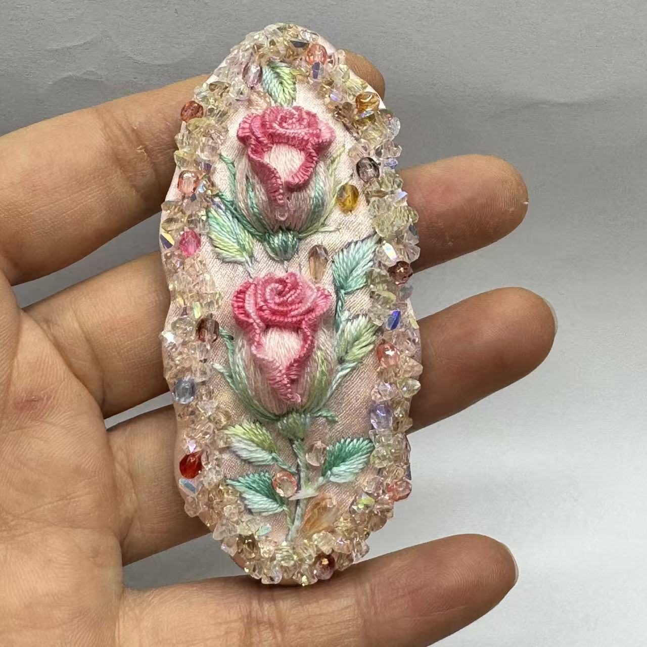 Enchanted Garden Hair Clip: Whimsical 3D Floral Fantasy