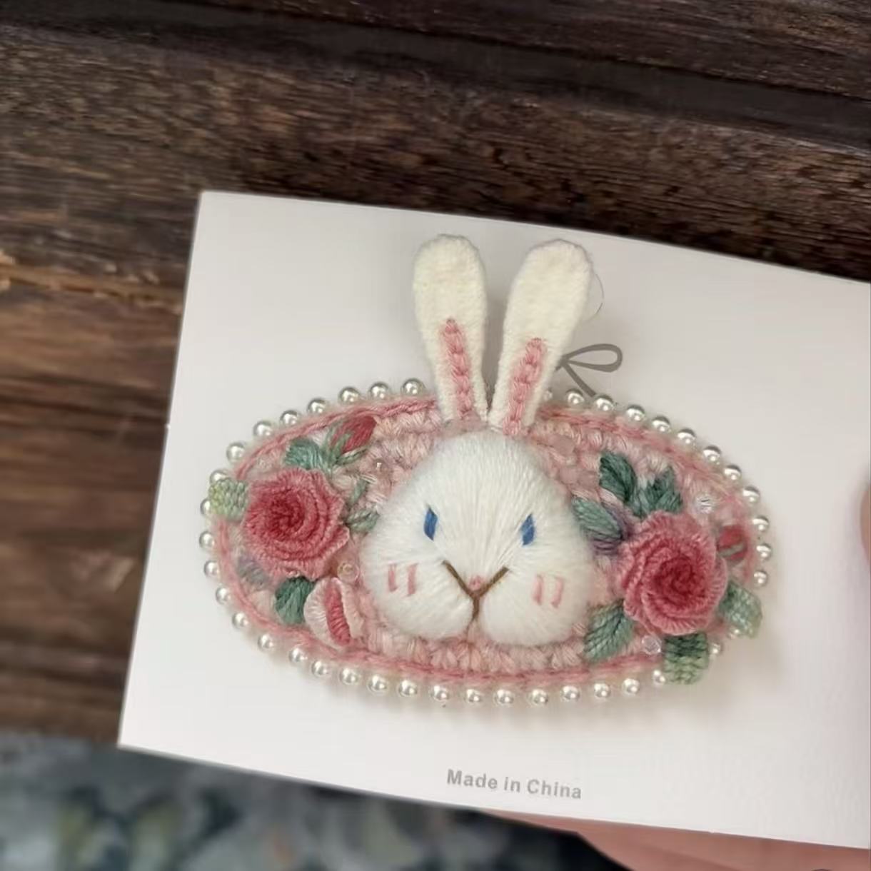 Kawaii handmade rabbit 3D hair clip, give her a surprise