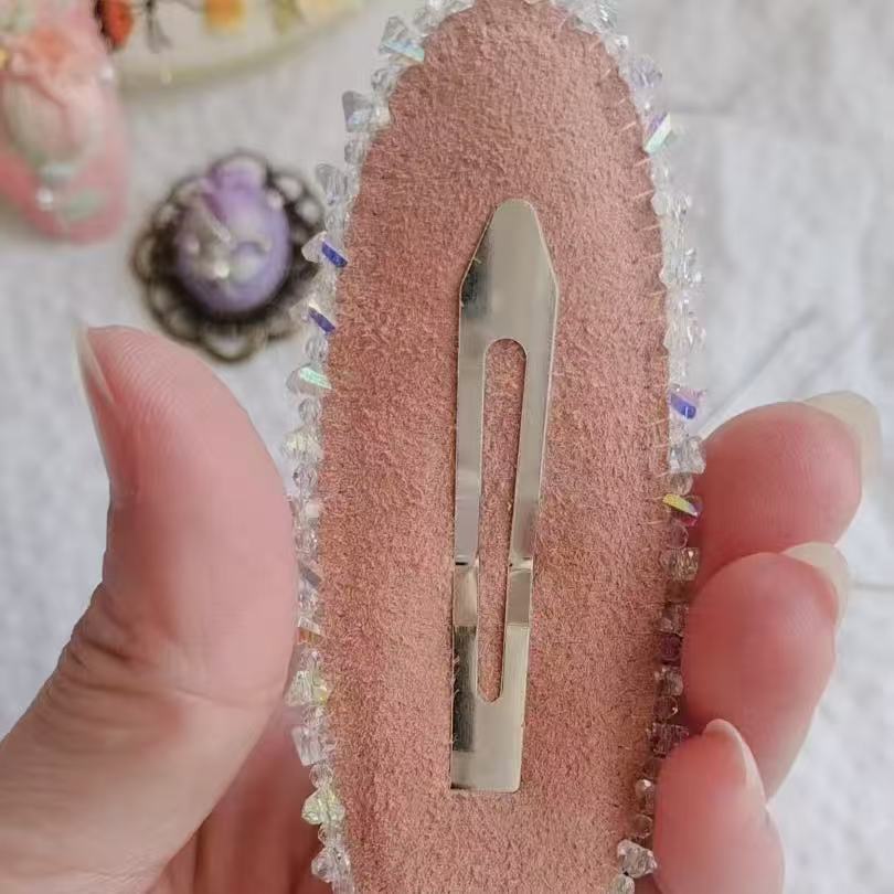 A Love Story for Your Hair: Hand-Embroidered Rose Clip