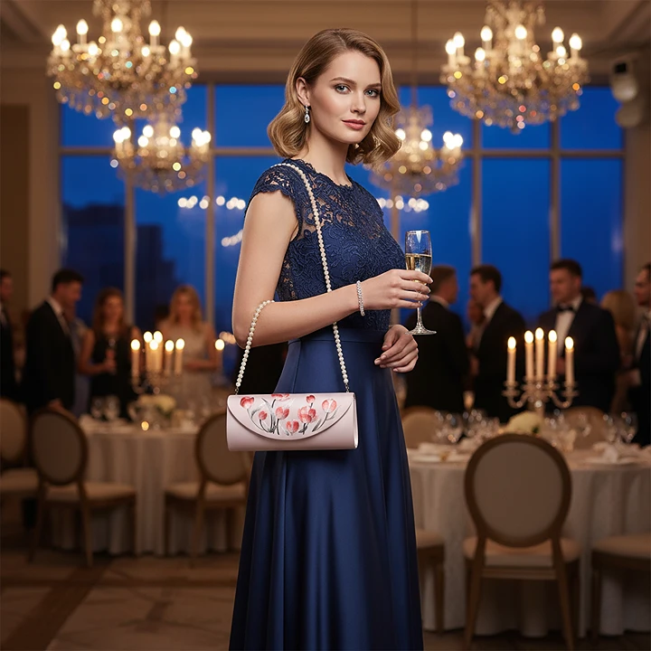 Heirloom-Grade Hand-Embroidered Clutch | Silk Brocade, Gift Ready