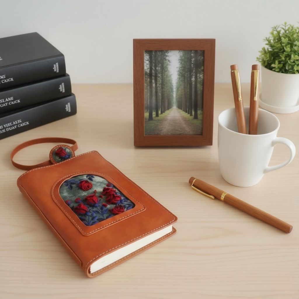 Where Blooms Meet Pages: The Embroidered Rose Notebook