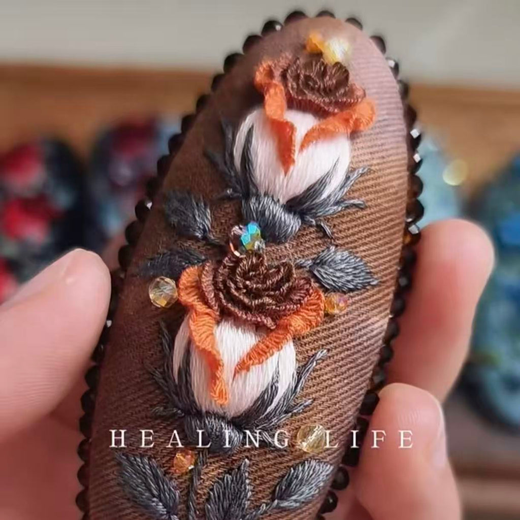 A gift for mom Effortless Chic: Minimalist 3D Rose Barrette for Work