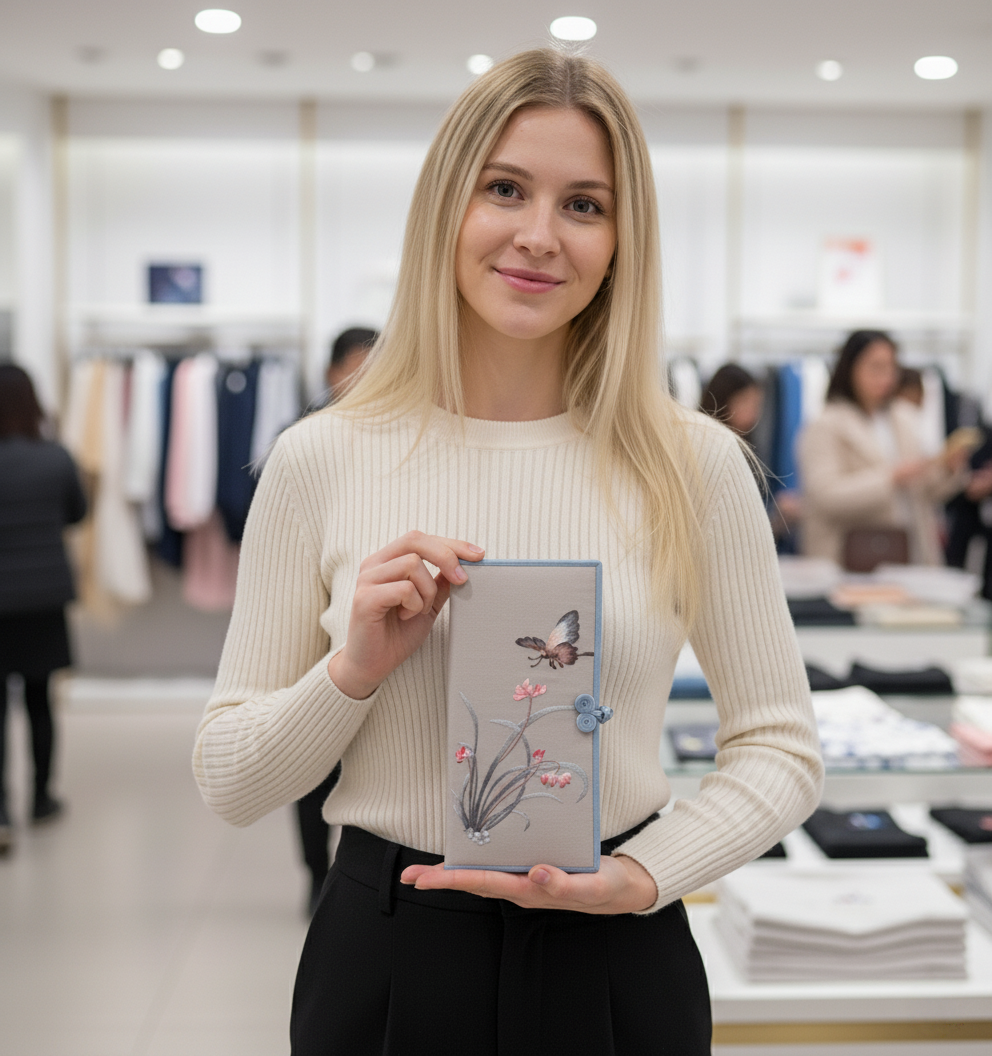 Hand-Embroidered Suzhou Clutch | Silk, Floral, Wedding